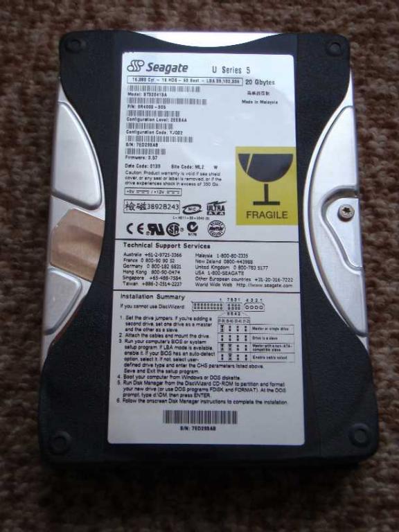 20GB Seagate Barracuda IDE